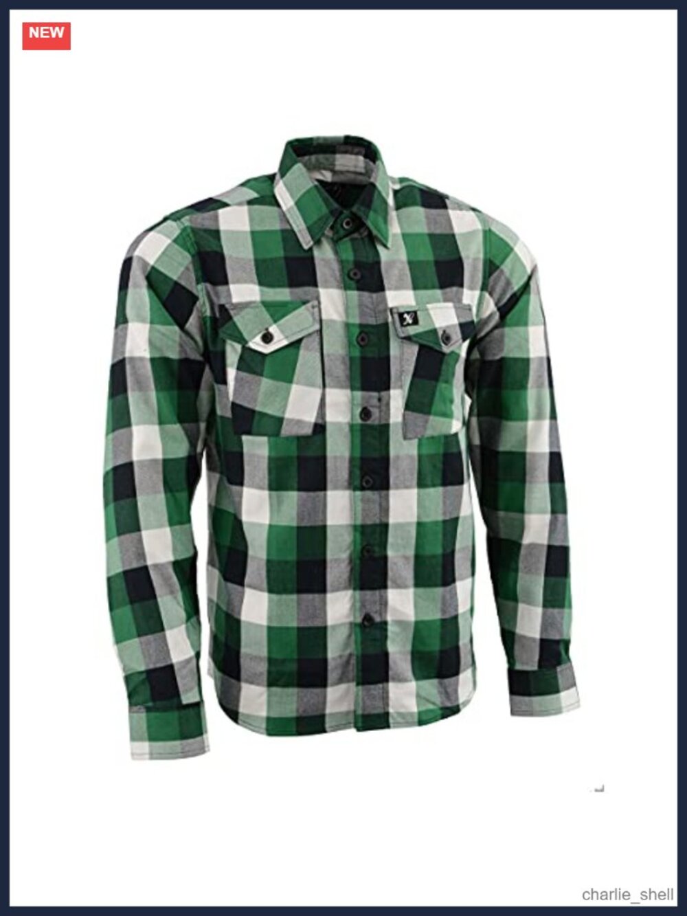 Men's Plaid Flannel Shirt Long Sleeve Button Down Lightweight Cotton